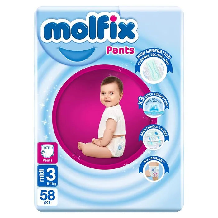 Molfix Baby Culotte NO.3 Midi (58 Pcs)