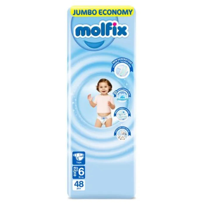 Molfix Baby Diapers NO.6 EX.LARGE (48 Pcs)