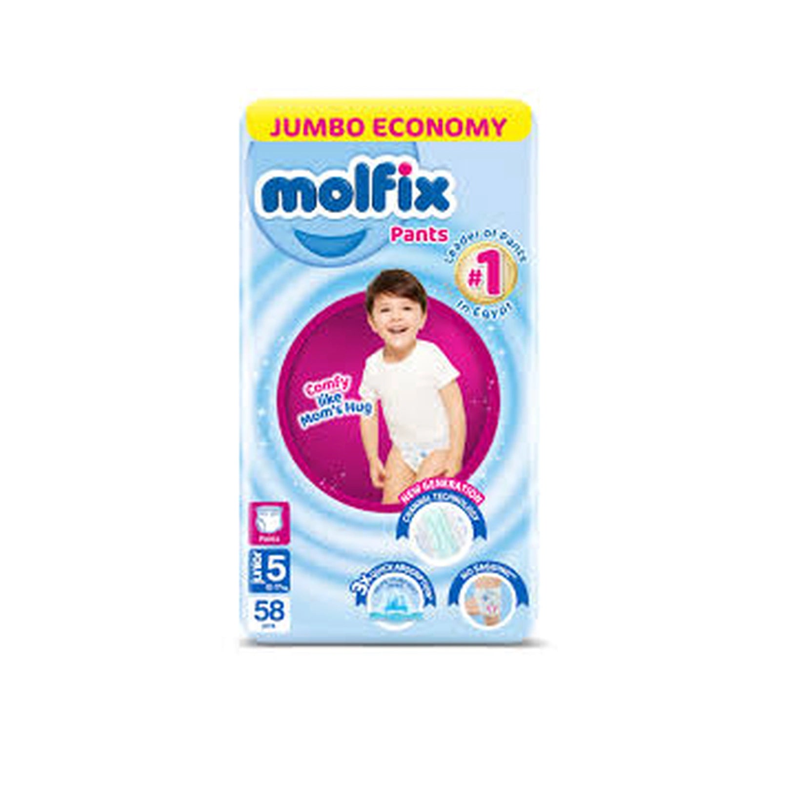 Molfix Baby Diapers NO.5 Junior (58 Pcs)