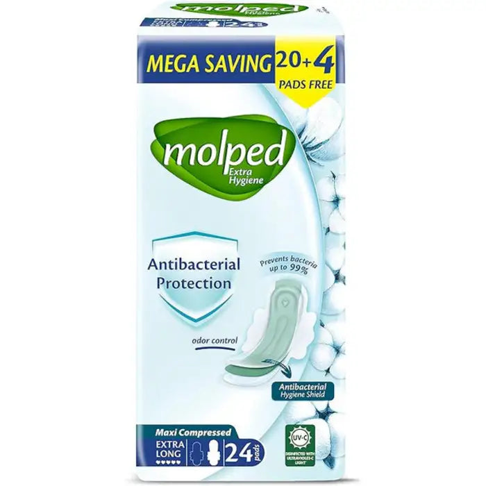 Molped Antibacterial Maxi EX.LONG 24Pads