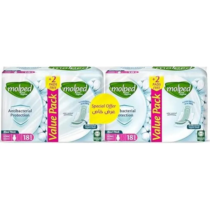 Molped Antibacterial Maxi EX.LONG 36Pads