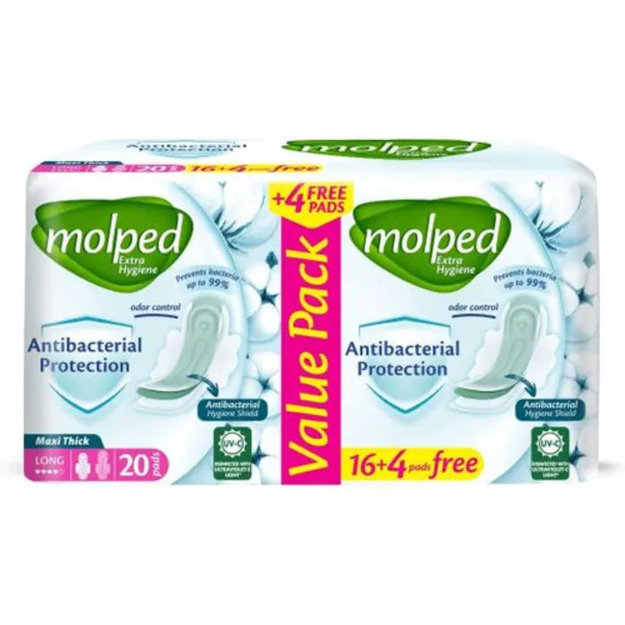 Molped Antibacterial Maxi Extralong 20Pads