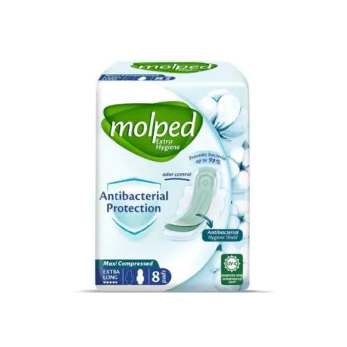 Molped Antibacterial Maxithick EX.LONG 8Pad