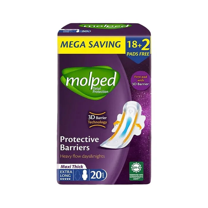 Molped Protective Barriers Maxi EX.LONG 20Pad