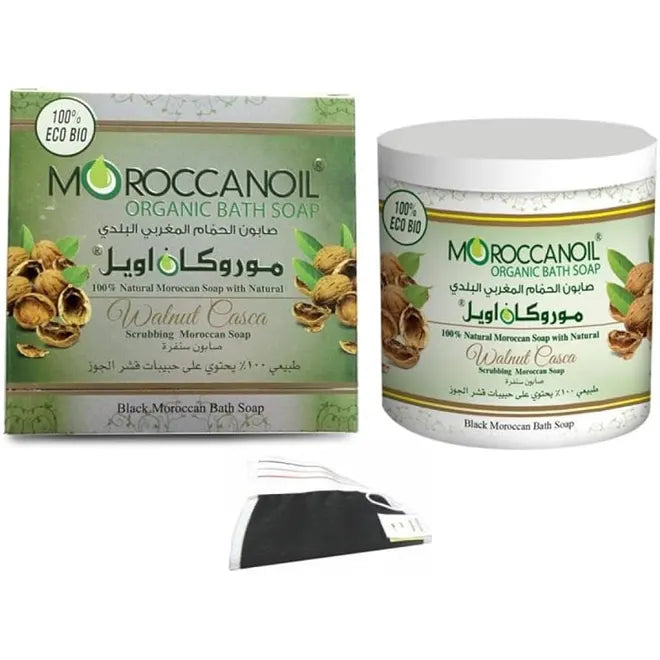 Moroccan Oil Walnut Scrub Bath Soap 250ml exfoliating body cleanser
