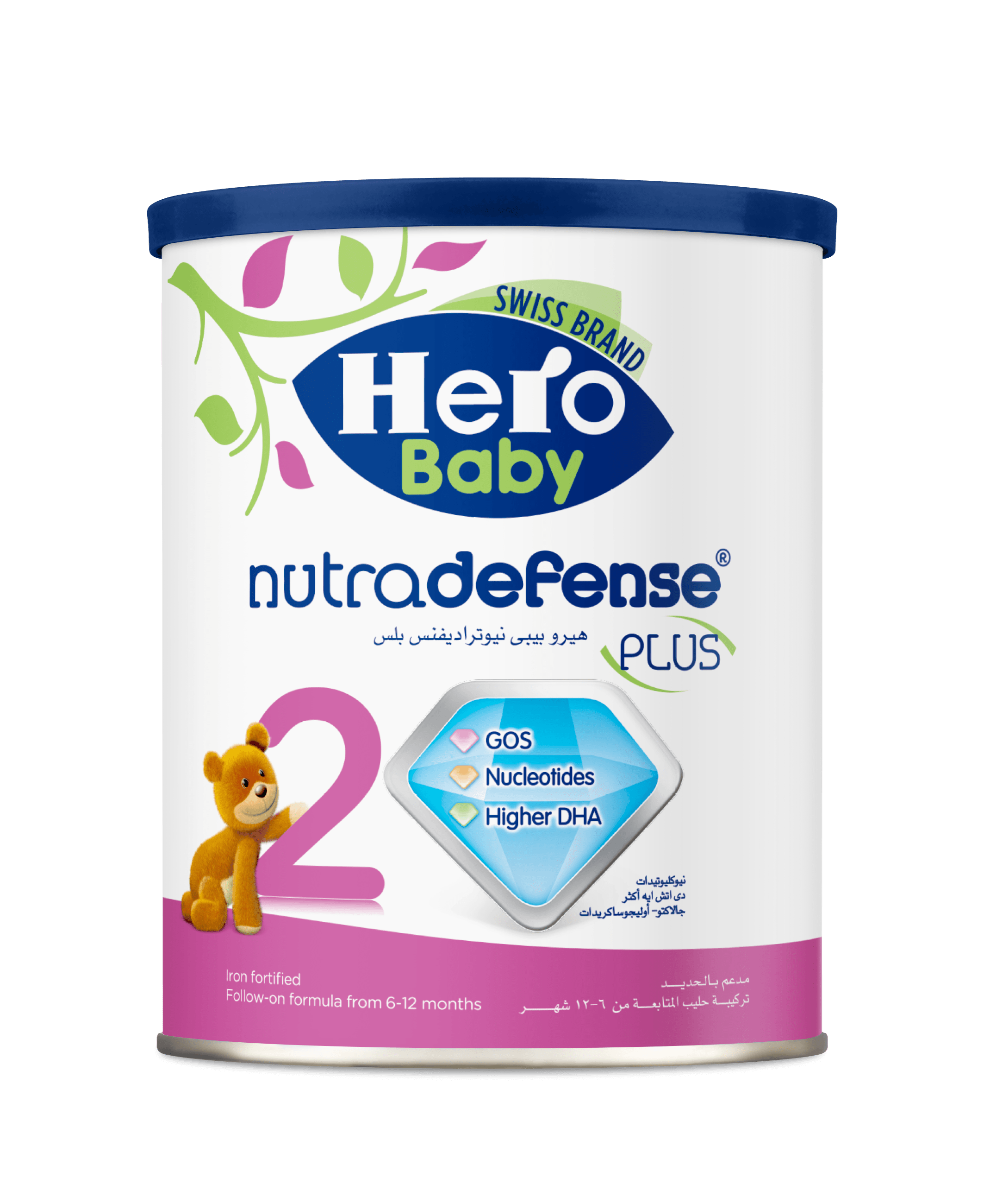 HERO ( 2 ) NUTRA DEFENSE PLUS  MILK  400 GM