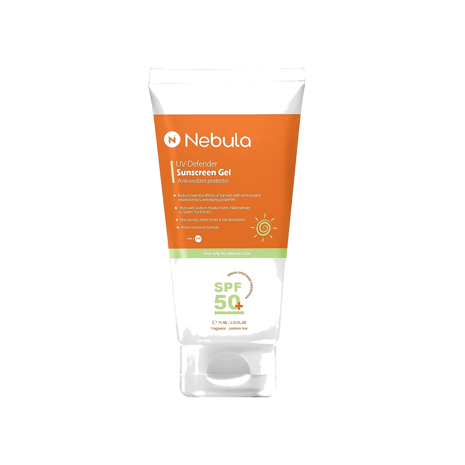 Nebula Sunscreen SPF50+ Cream 75ml