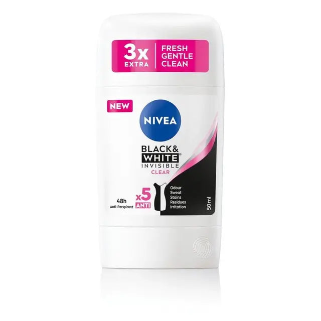 Nivea Deod Stick 50ml F/W Invisible Black&amp;White