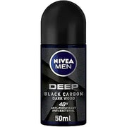 Nivea Roll On 50ml F/M Deep Dark Wood Off 15