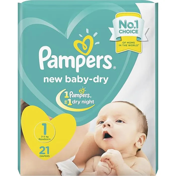 Pampers Baby Diapers NO.1 (21 Pcs)