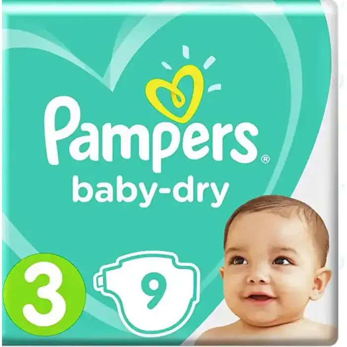 Pampers Baby Diapers NO.3 (9 Pcs)