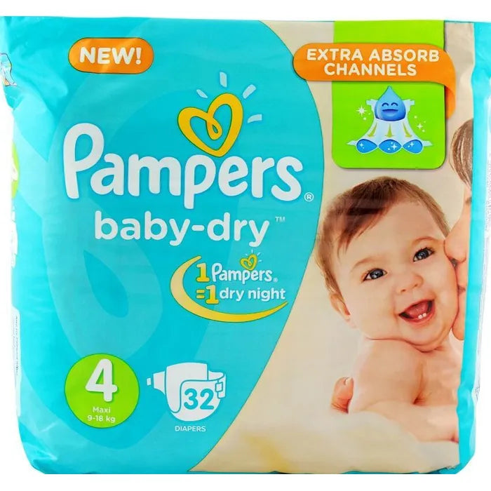 Pampers Baby Diapers NO.4 (32 Pcs)