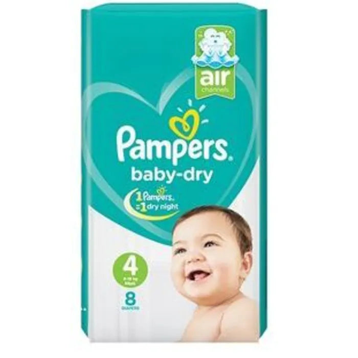 Pampers Baby Diapers NO.4 (8 Pcs)