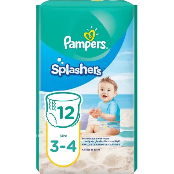 Pampers Splashers Pants 3/4 (6–11)KG (12 Pcs)