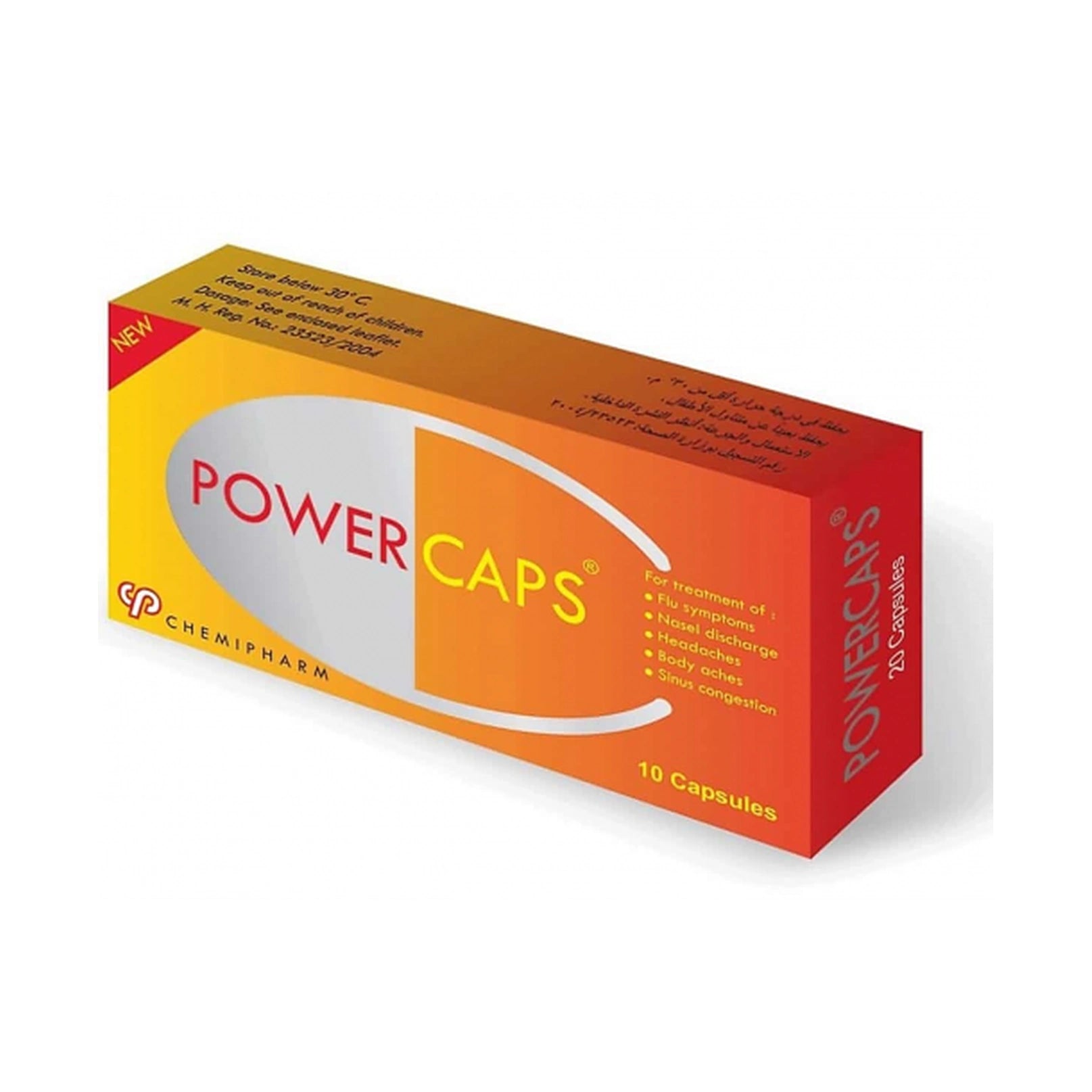 Power Caps 20 Capsules | Cold & Flu Symptom Relief