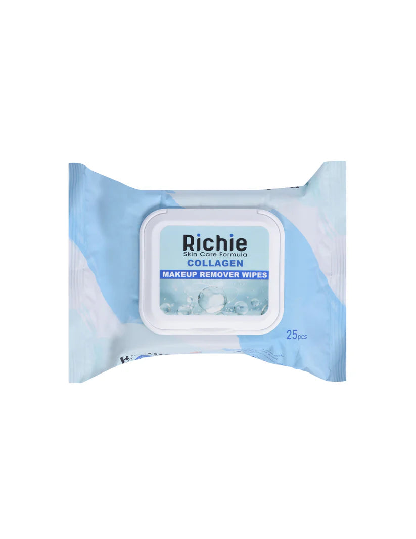 Richie Collagen Makeup Remover Wipes 25Pcs