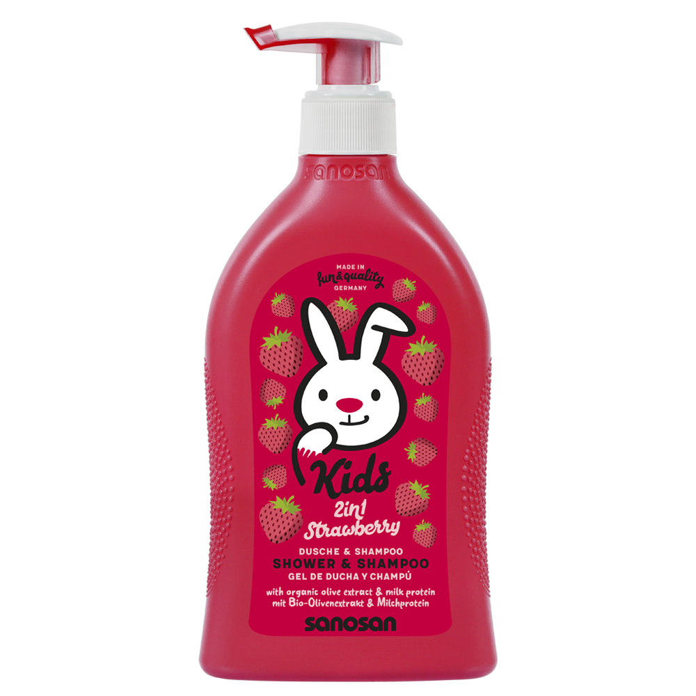 SANOSAN SHOWER&SHAMPOO STRAWBERRY 400ML