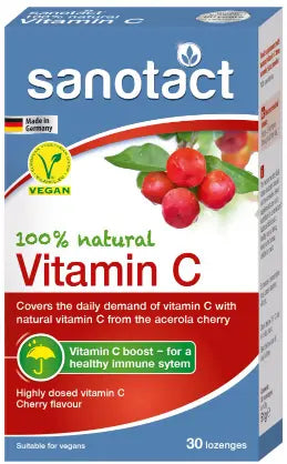 SANOTACT VITAMIN C 30 LOZENGES