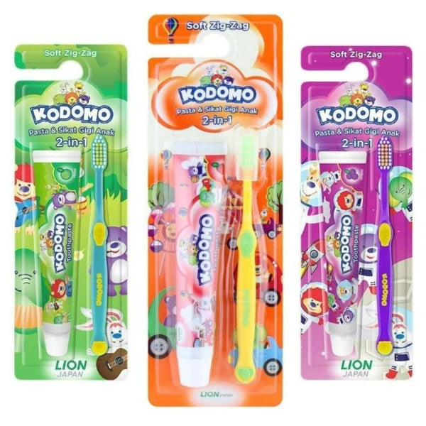 Kodomo Brush Soft Zig Zag+toothpaste