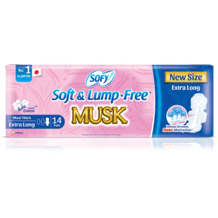 Sofy Maxi Thick EX.LONG Musk 14Pcs