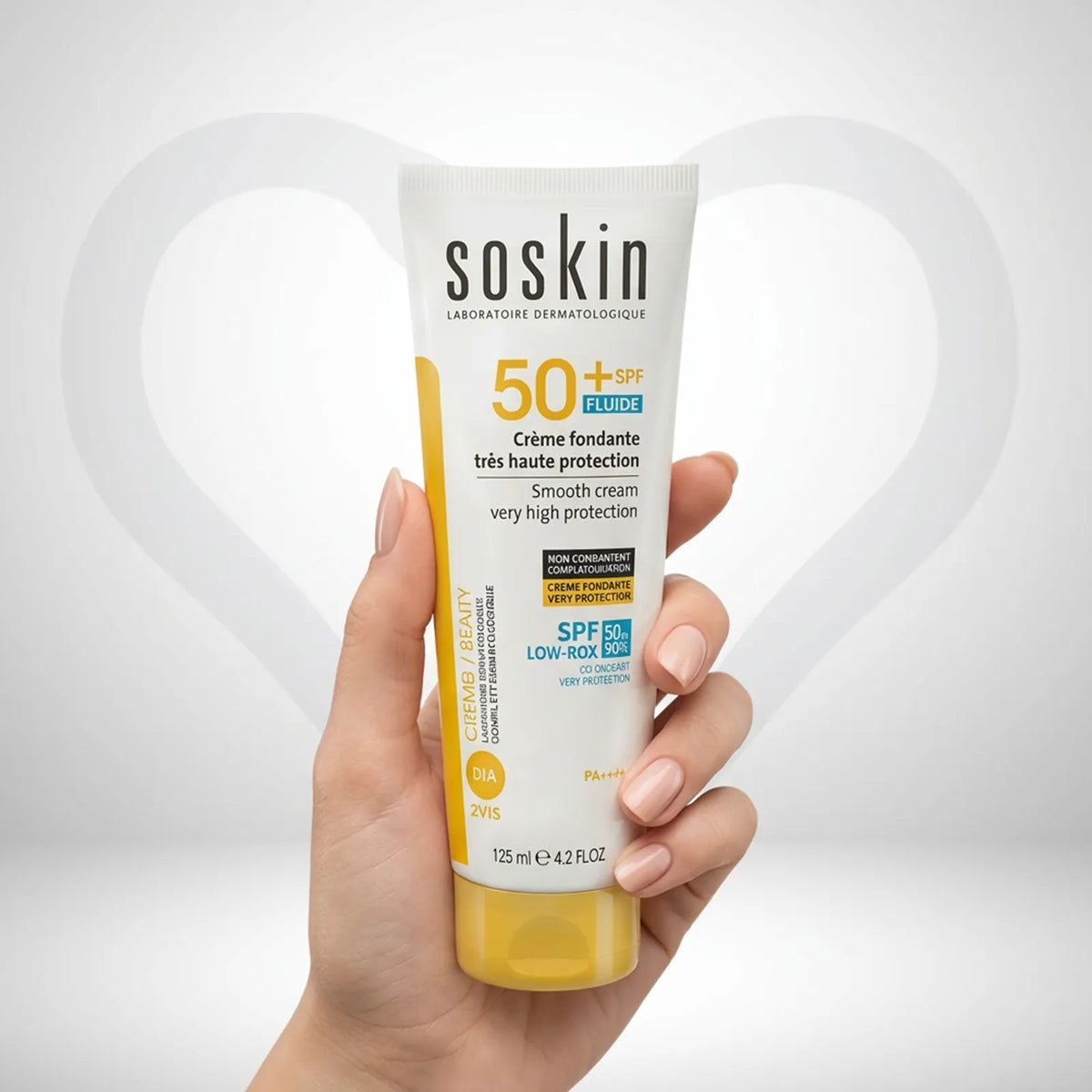 كريم واقي الشمس سوسكين فلويد الناعم لحماية الوجه والجسم SPF50+ - 125 مل