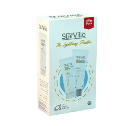 Starville Whitening Cream+cleanser off