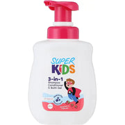 Super Kids Shamp, Conditioner & Bath 3 in 1 (Strawberry) 500ml