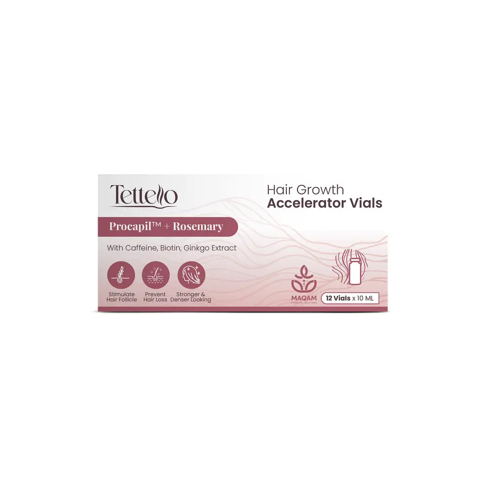 Tettello Plus Hair Growth Accel Vials 6X10ml