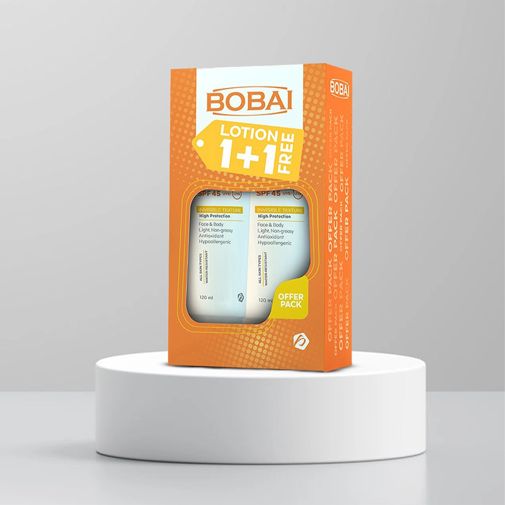 Bobai Sun Screen Lotion SPF45 120ml 1+1 PROMOBACK