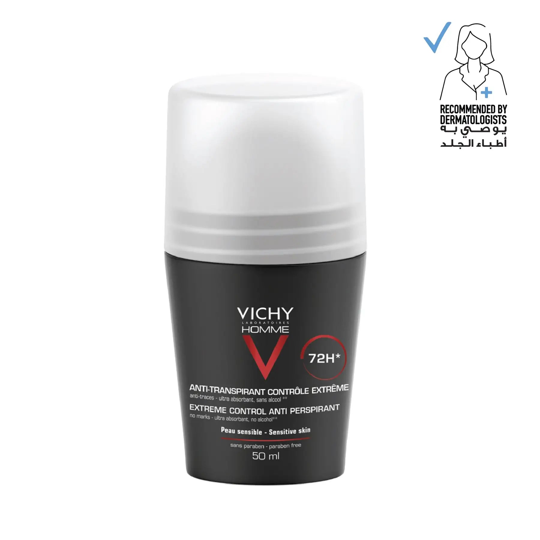 Vichy Anti Transpirant (Black) Roll On 50ml