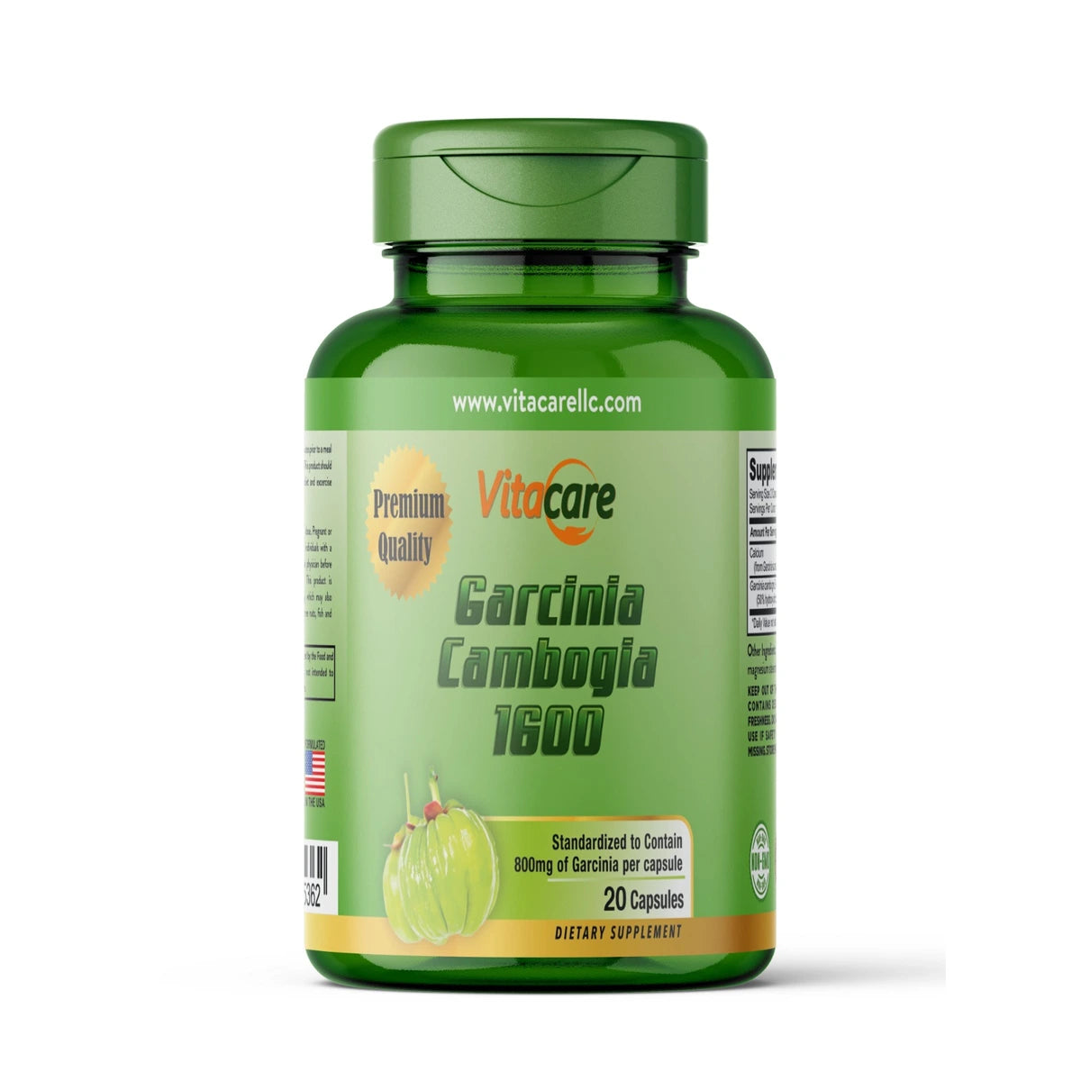 Vitacare Garcinia Cambogia 1600 — 20 Capsules – AlFouad Pharmacies