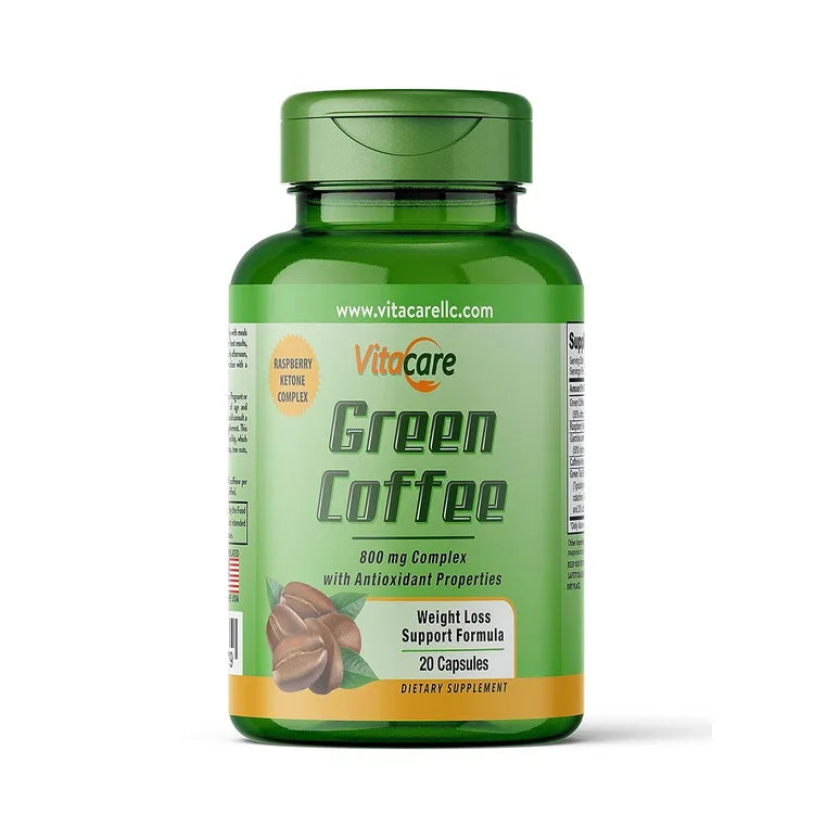 Vitacare Green Coffee 800 mg 20 Capsules | Daily Coffee Supplement