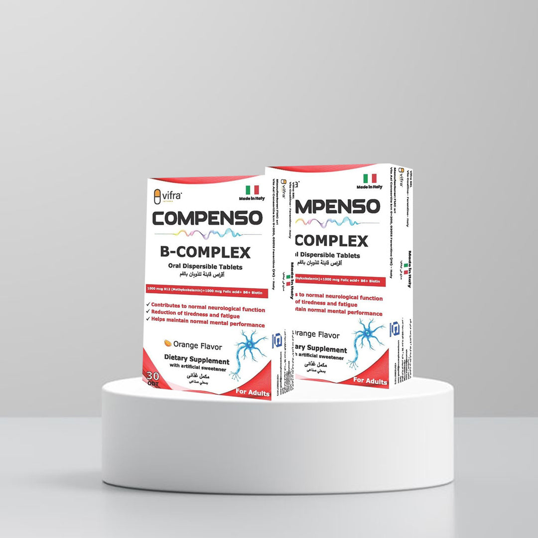 Compenso B-Complex Oral Dispersible  (2 Packs) – 30 Tablets