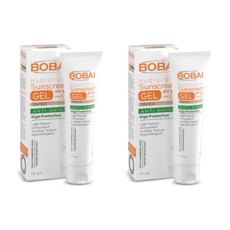 Bobai Sun Screen Tinted Gel 50ML 1+1 Free Off