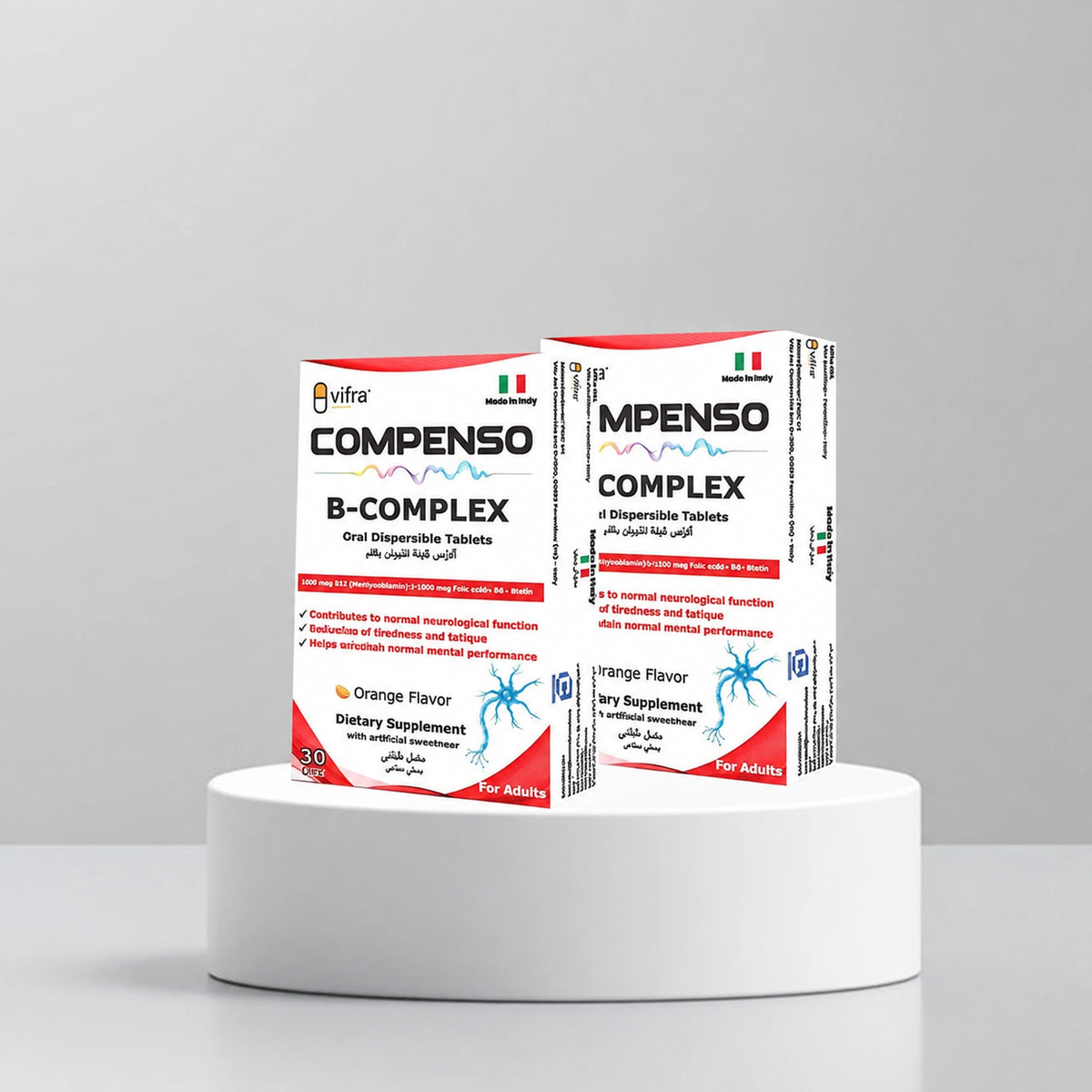 Compenso B-Complex Oral Dispersible 30 Tablets — 2 Packs