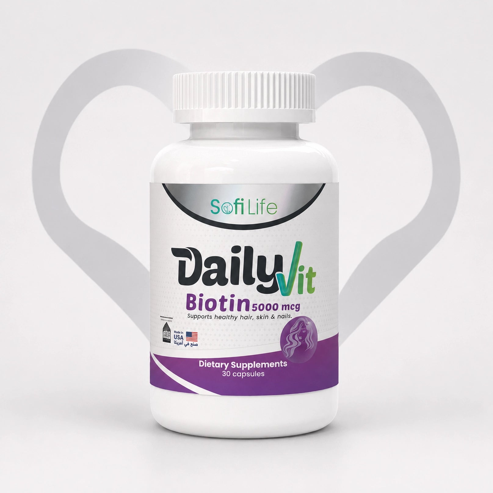 SofiLife Dailyvit Biotin 5000 mcg (30 Capsules)