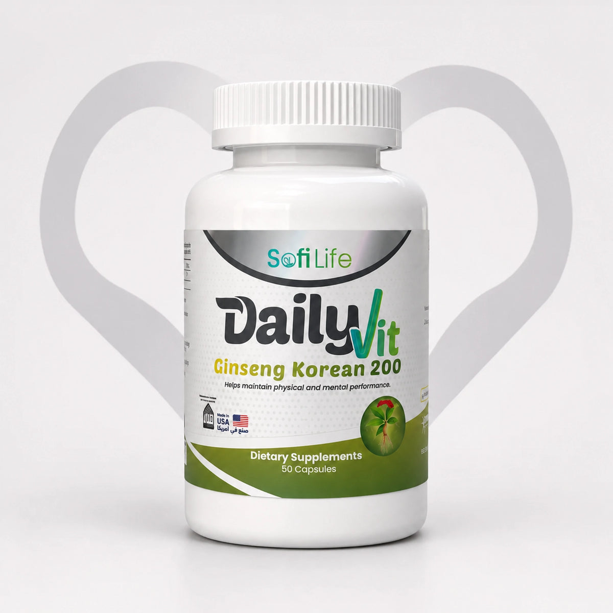 SofiLife Dailyvit Korean Ginseng 200mg (50 Capsules)