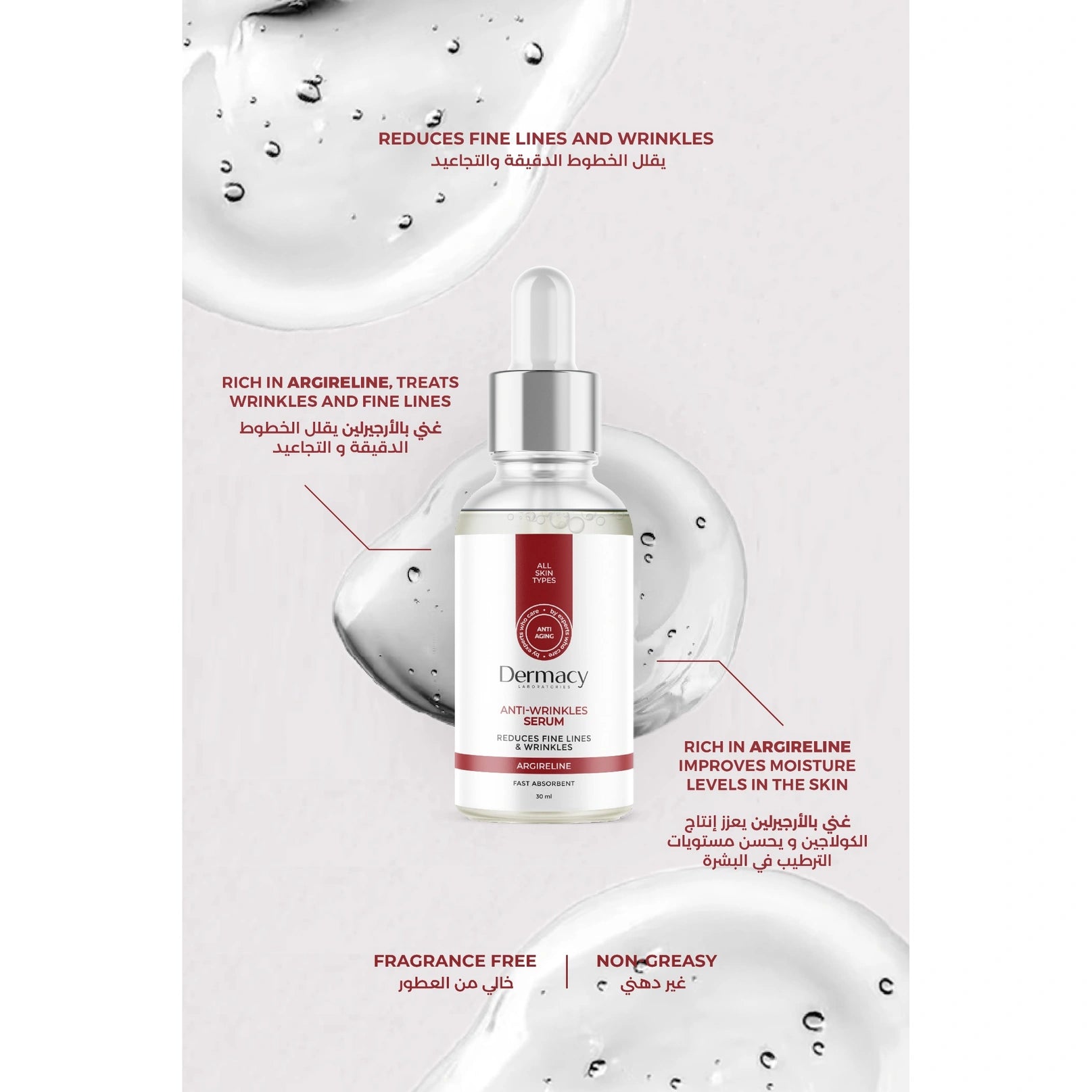 Dermacy Anti-Wrinkles Serum with Argireline 30ml