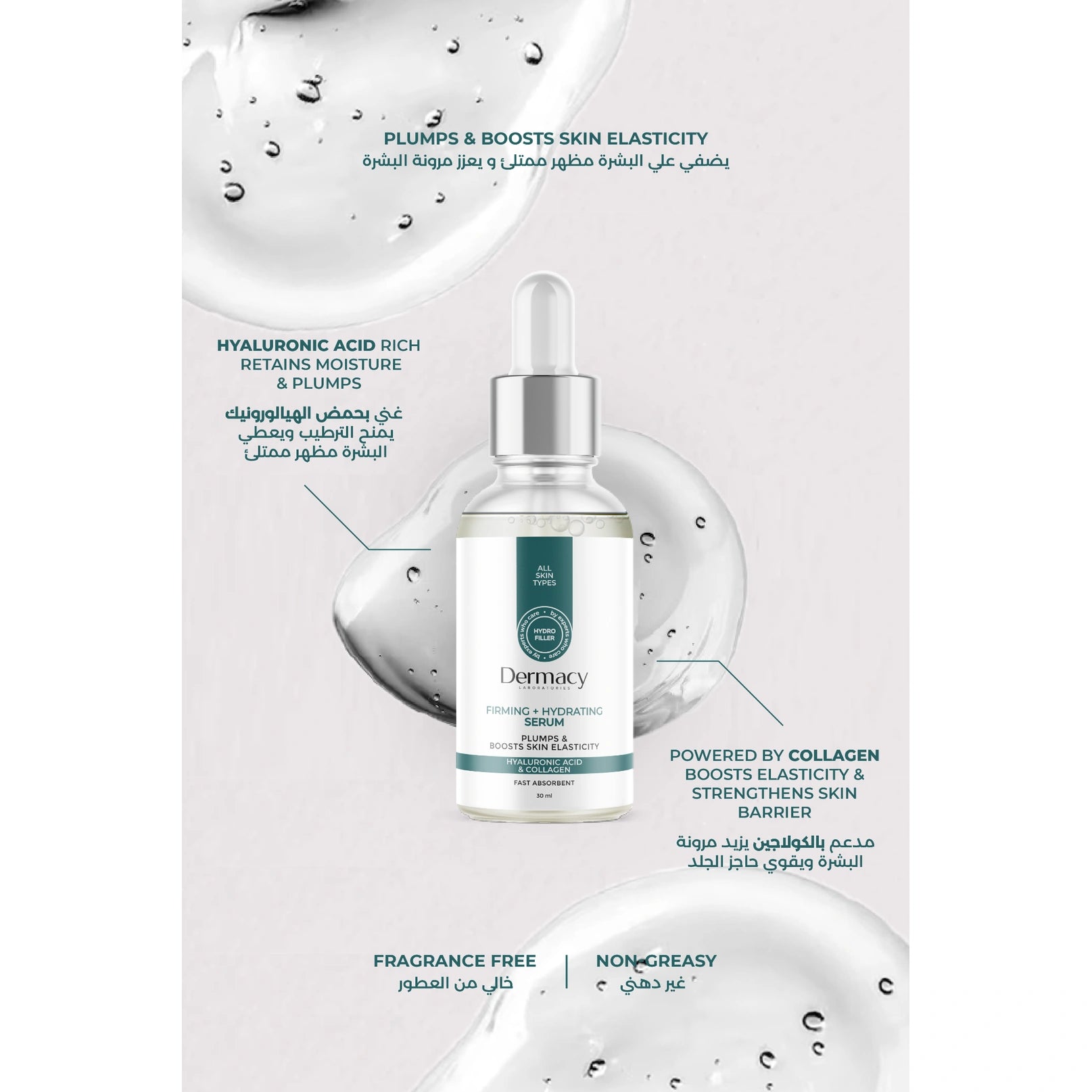 Dermacy Firming + Hydrating Face Serum 30ml