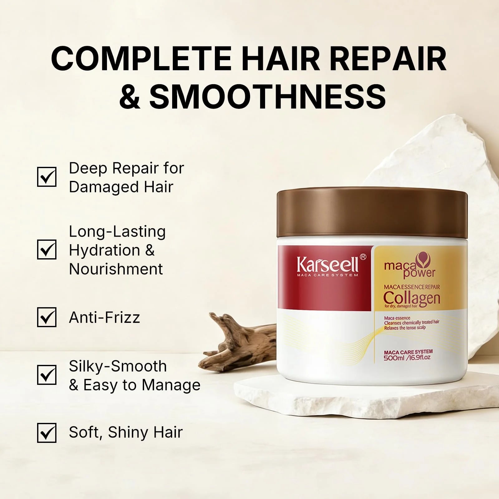 Karseell Maca power Essence Repair Collagen Hair Mask - 500ml