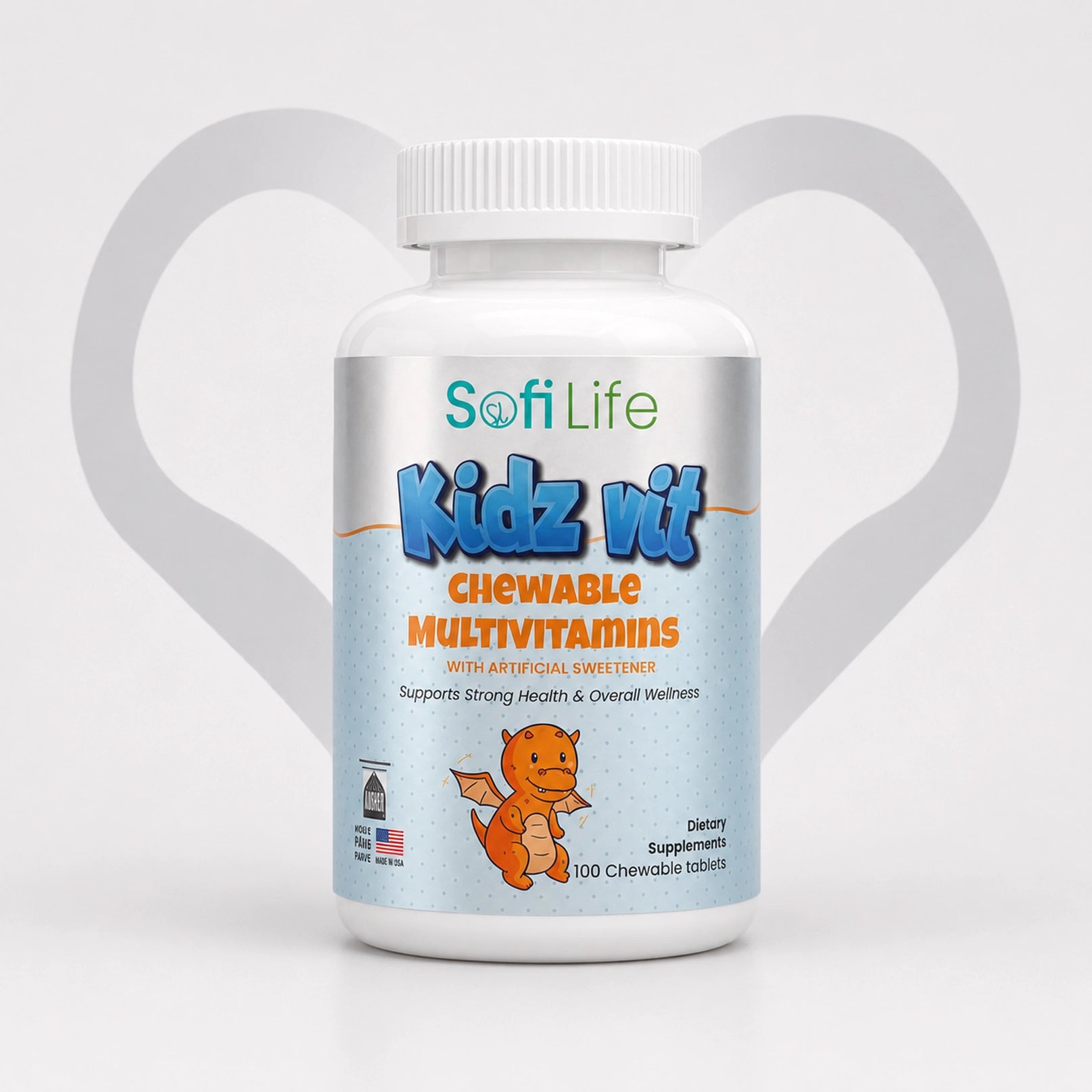 SofiLife Kidz Vit Chewable Multivitamins (100 Chewable Tablets)