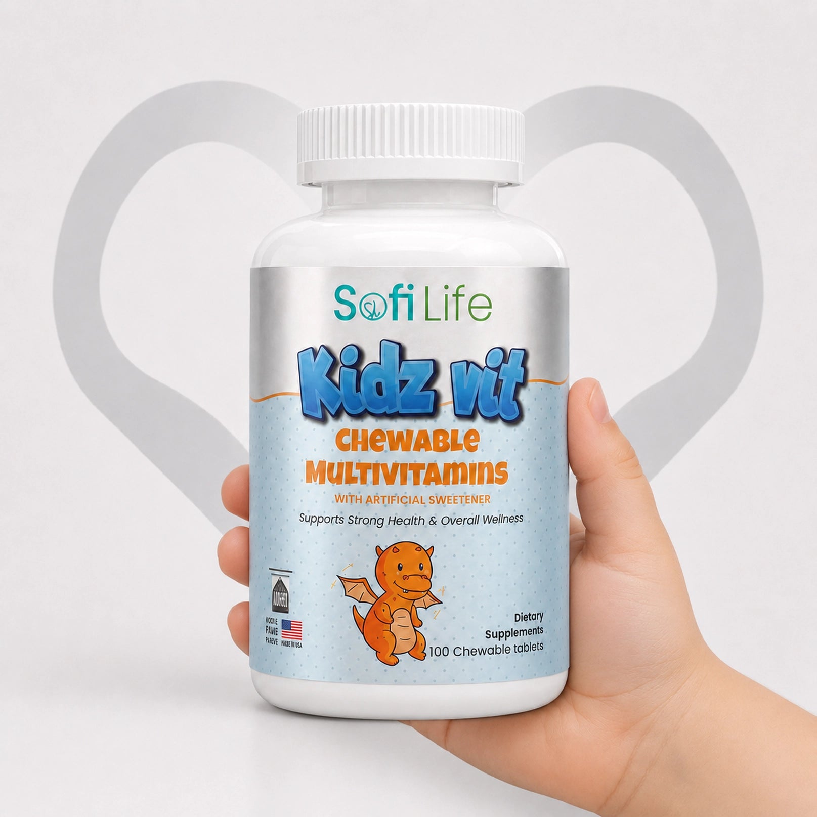 SofiLife Kidz Vit Chewable Multivitamins (100 Chewable Tablets)