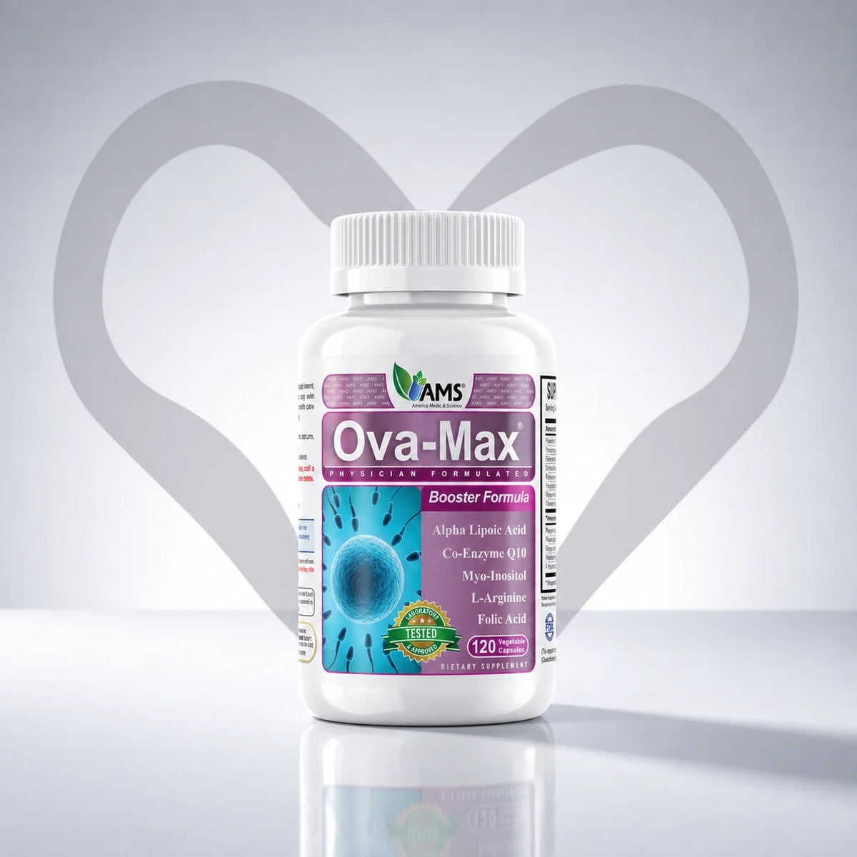 AMS Ova-Max مكمل غذائي 120 كبسولة نباتية