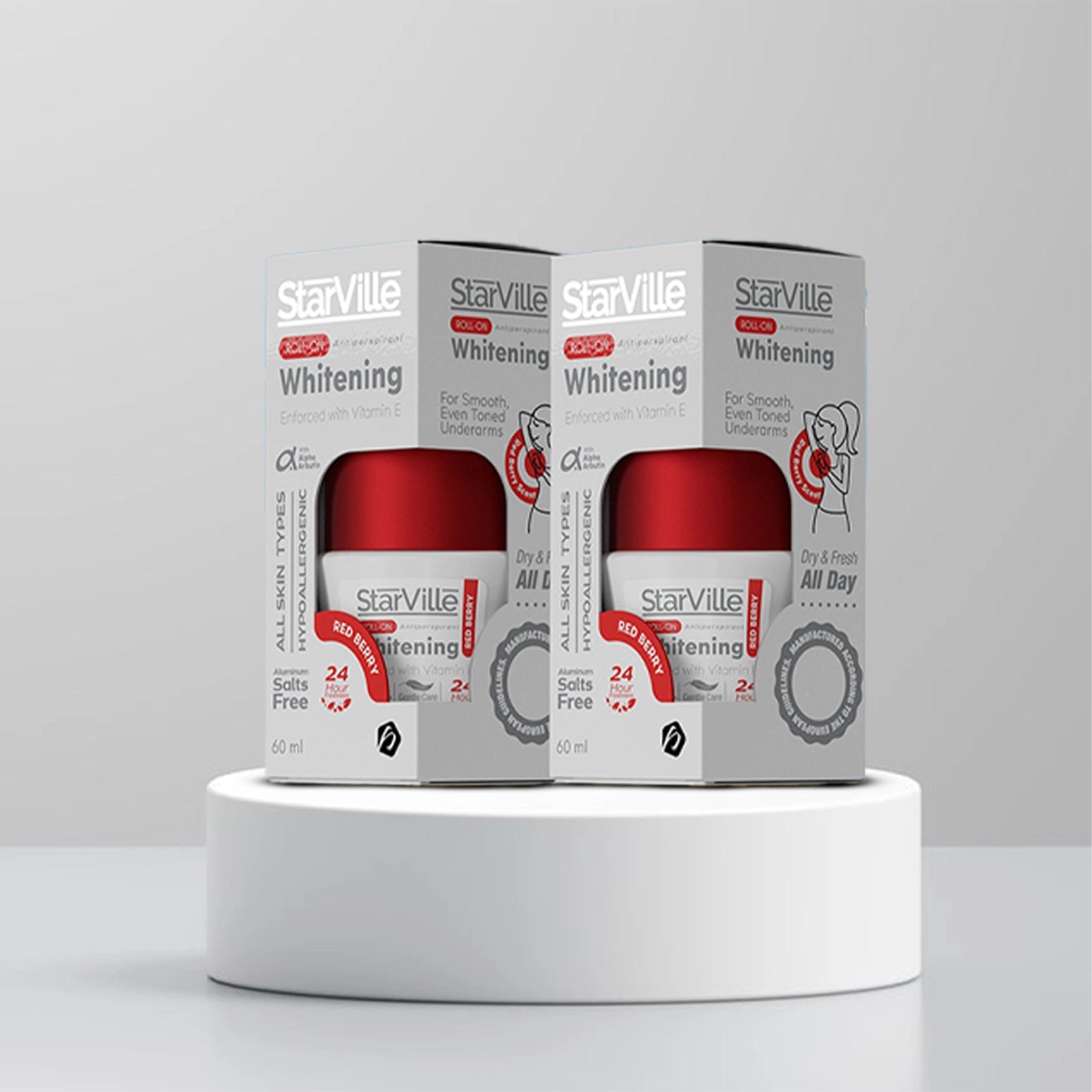 Starville Roll On 60ml Whitening Red Berry Promoback