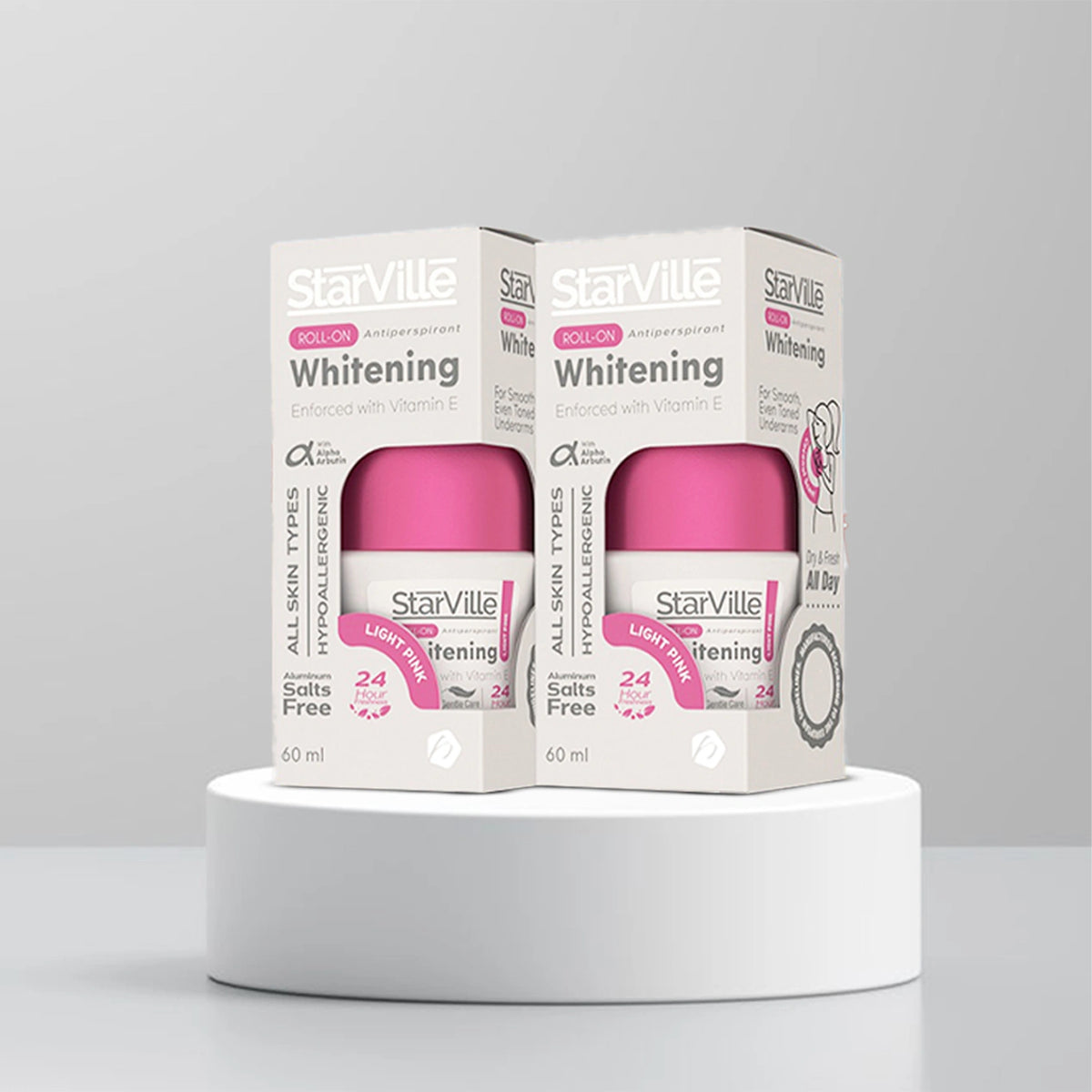Starville Roll On 60ml Light Pink Prmoback
