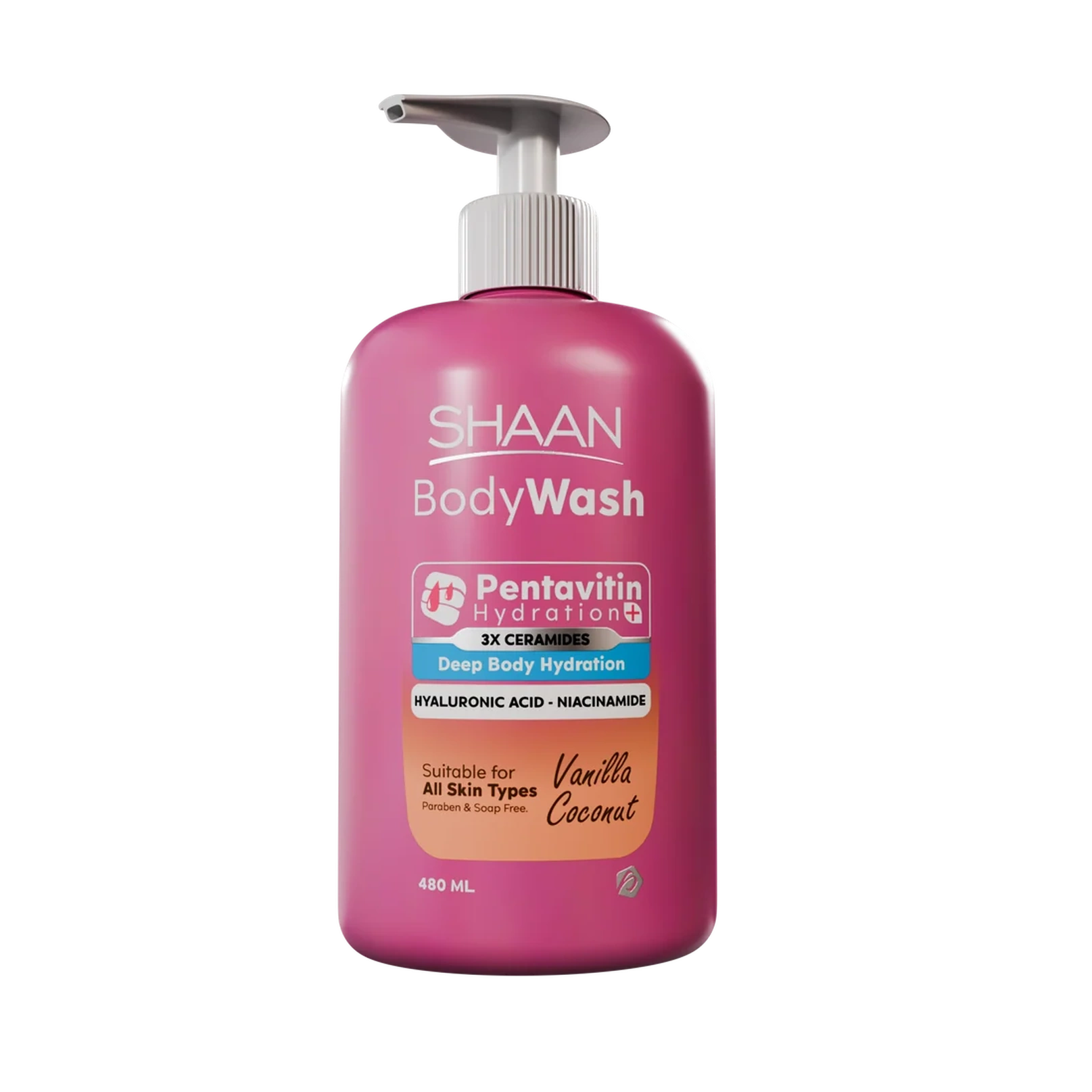 SHAAN BODY WASH 480ML VANILLA COCONUT