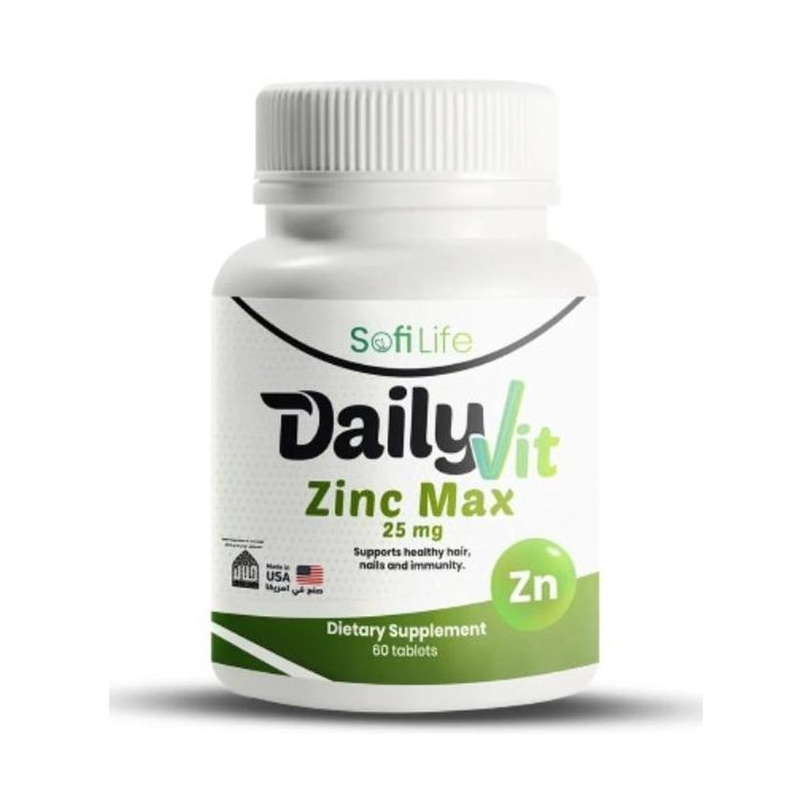 SofiLife Dailyvit Zinc Max 25mg (60 Tablets)