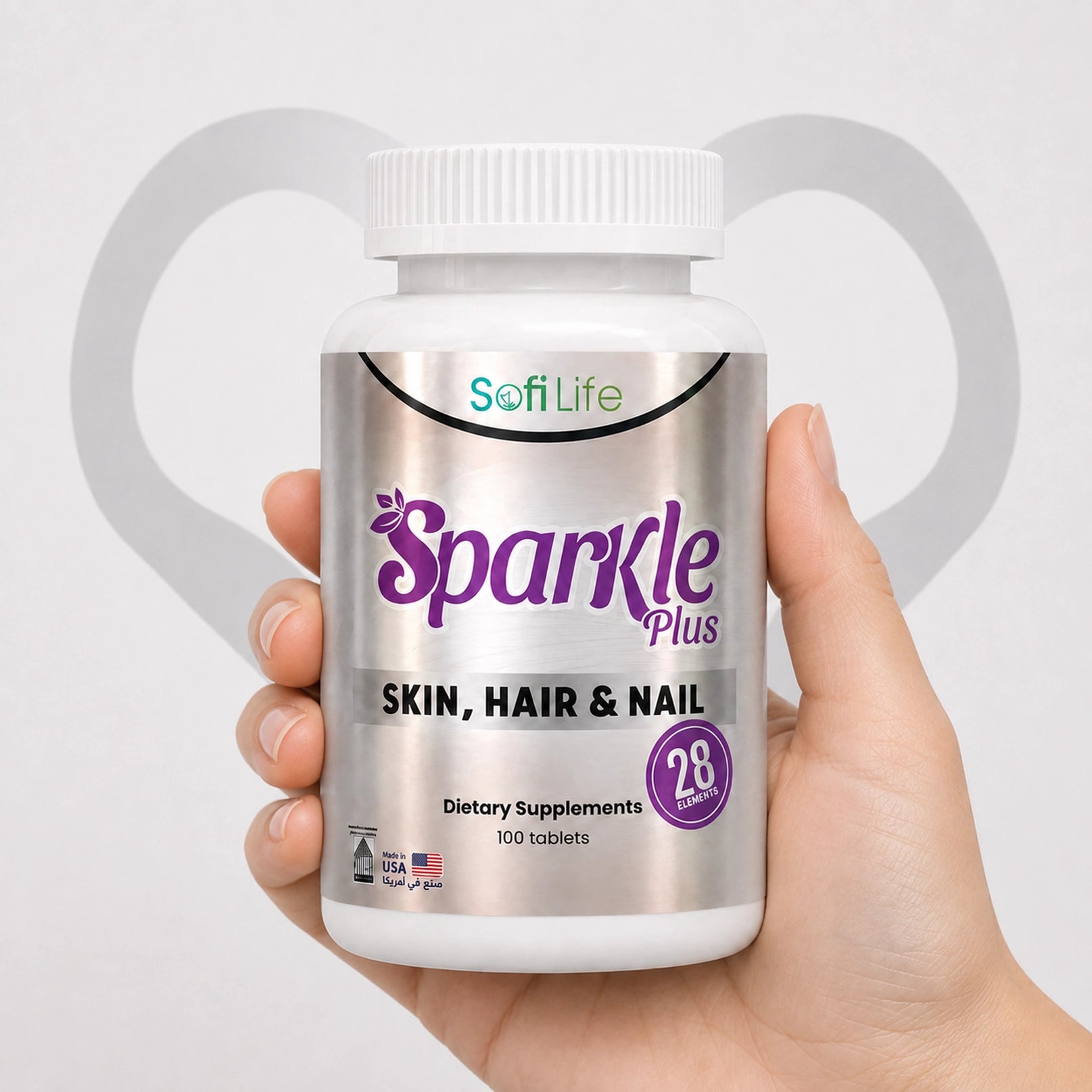 SofiLife Sparkle Plus Skin, Hair & Nail 28 Elements (100 Tablets)
