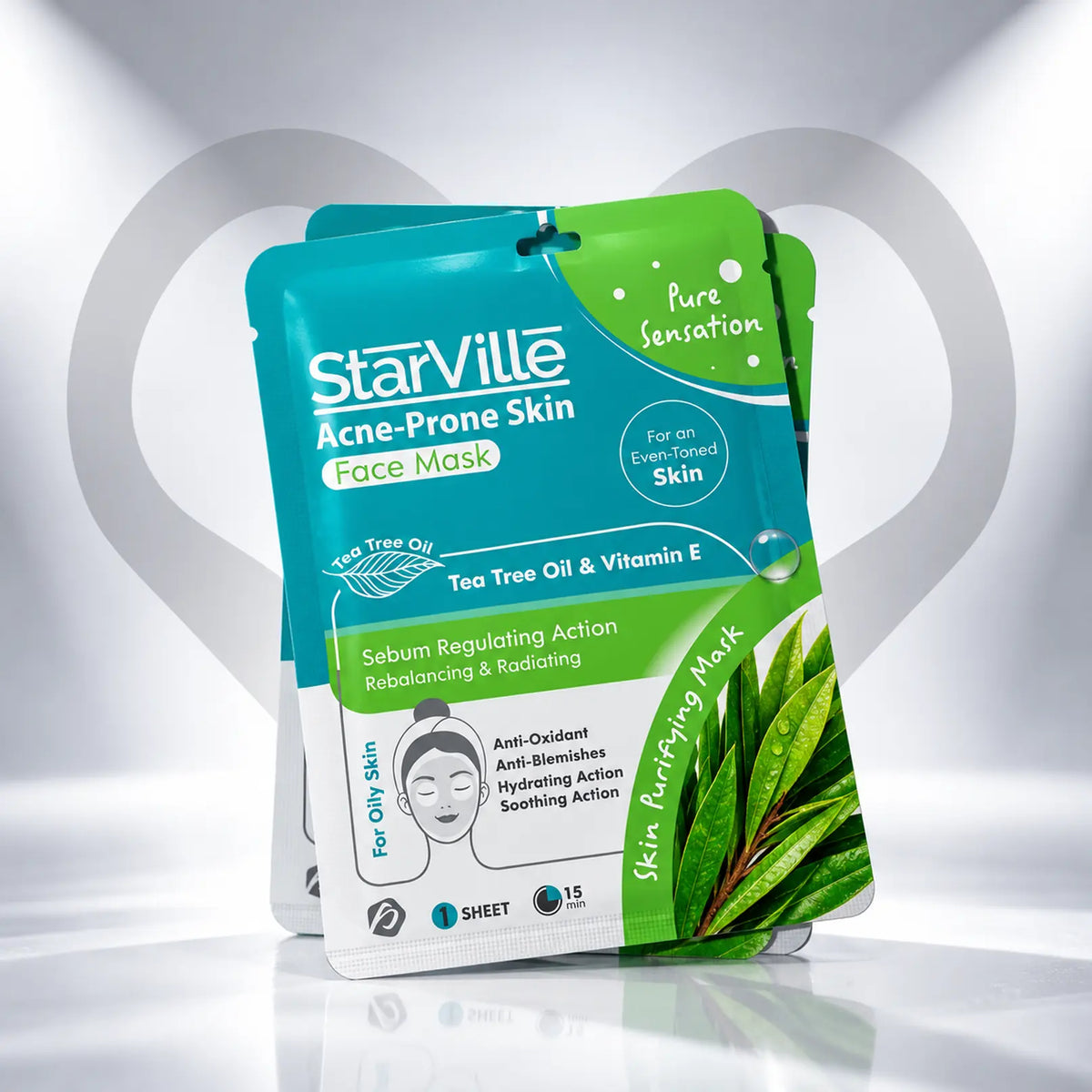 Starville Acne-Prone Skin Face Mask 1 Piece