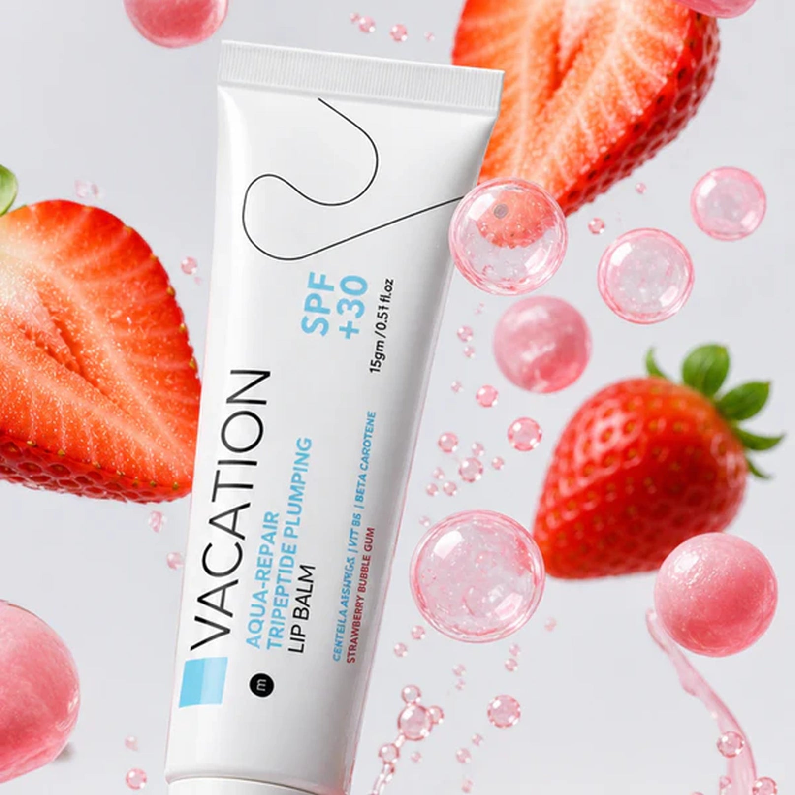 VACATION AQUA REPAIR LIP BALM STRAWBERRY SPF+30 15GM